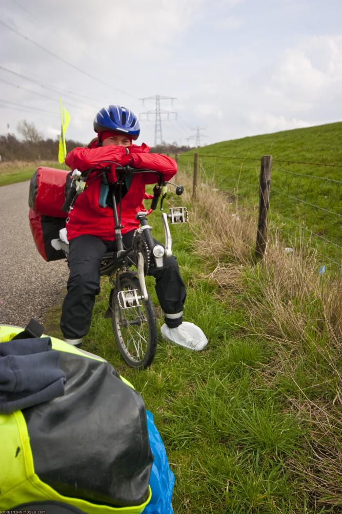 ﻿Benelux Bicycle Tour. Despite cold, wind and rain. Easter 2010