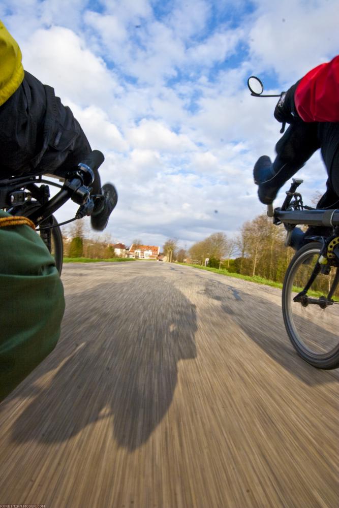 ﻿Benelux Bicycle Tour. Despite cold, wind and rain. Easter 2010