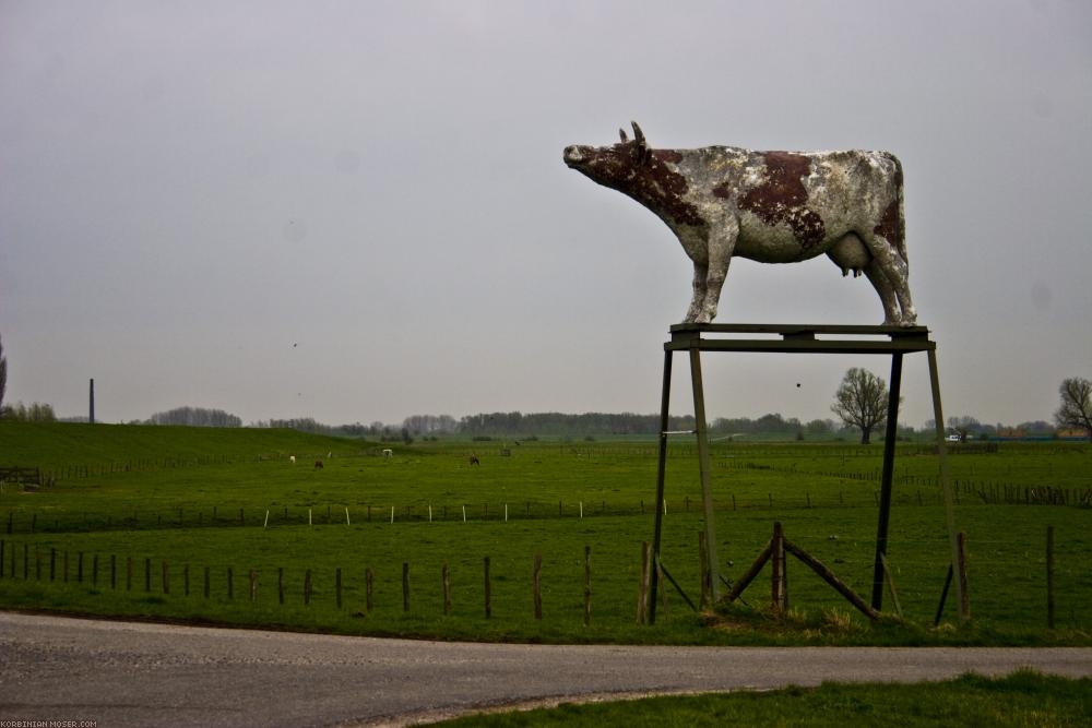 ﻿Benelux Bicycle Tour. Despite cold, wind and rain. Easter 2010