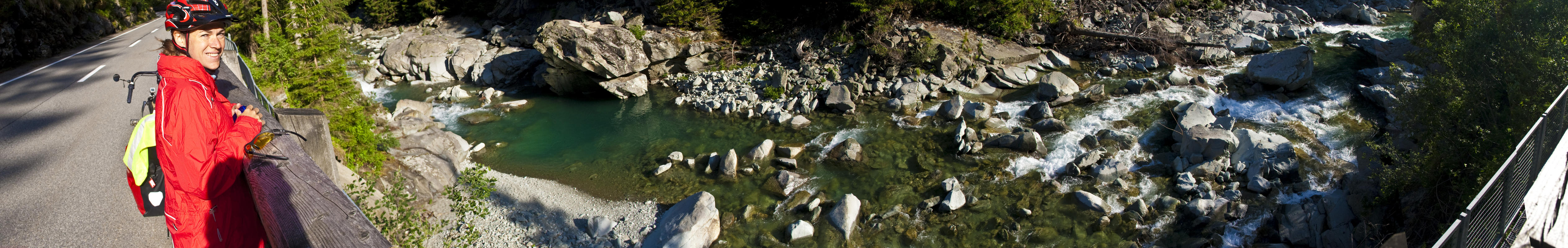 ﻿Always accompanied by the turquoise, ice cold brook.