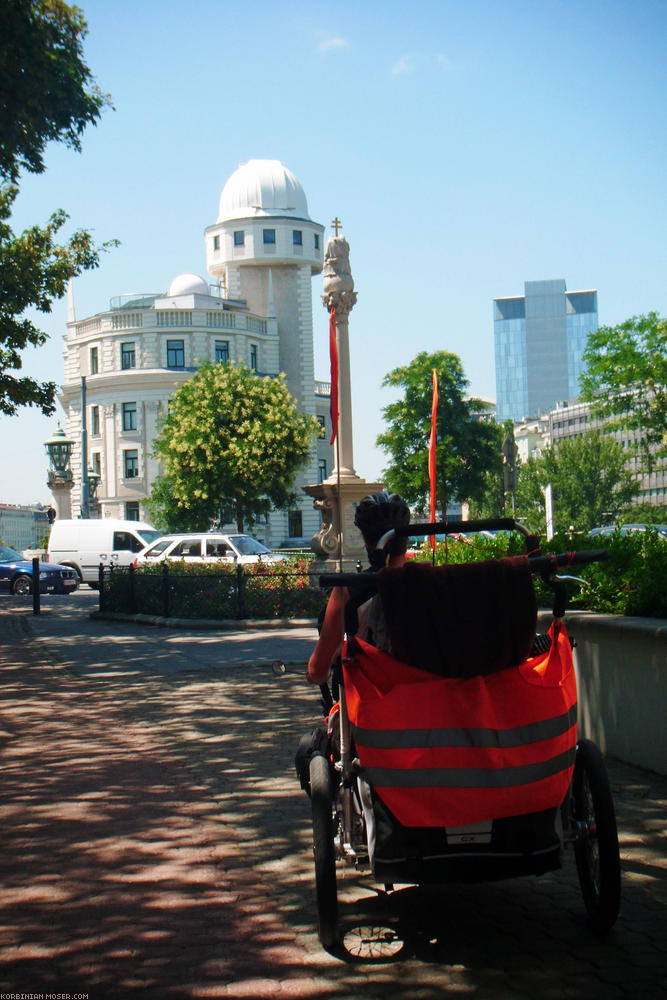 ﻿Vienna. Not until many kilometers of cycling, it start looking a little like historic city center.