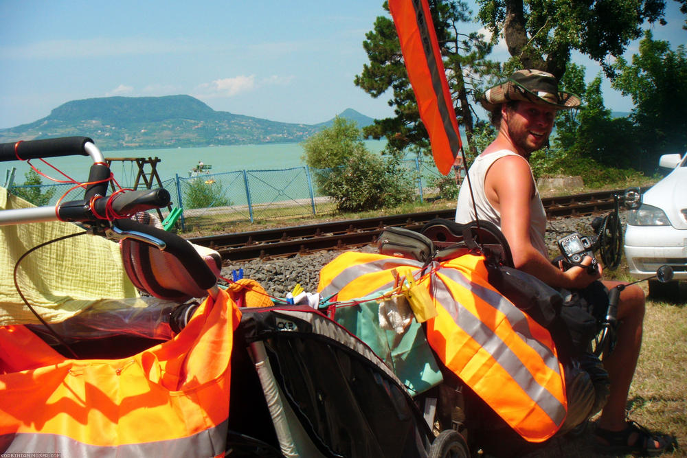 ﻿Badacsony. In the background see the characteristical balaton mountain.