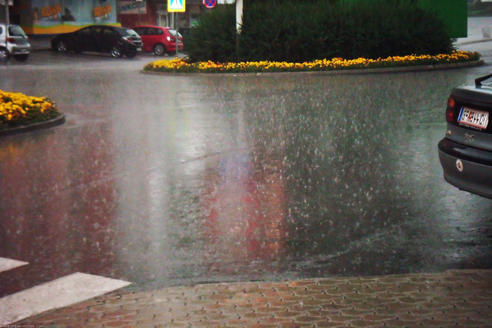 ﻿Fortunately. Exactly when we reached Spittal's train station, it starts raining heavily.