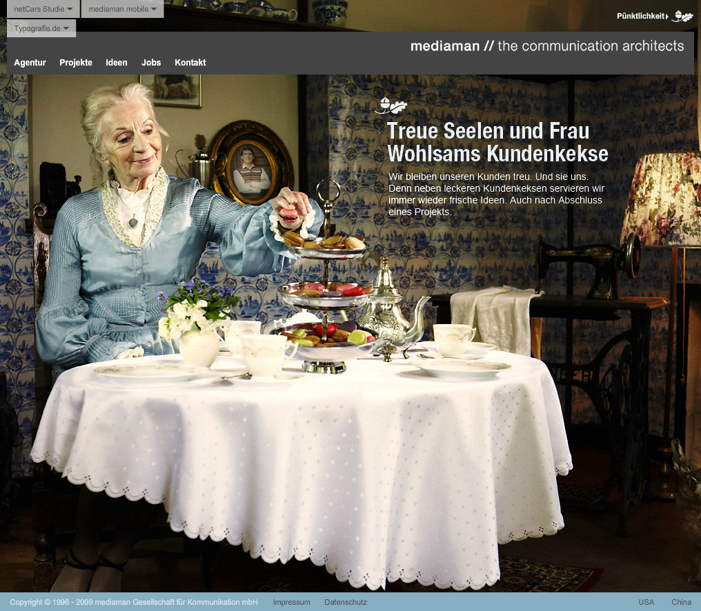Mediaman.de. Flash site for the Agency. Teamwork with mediaman and deepartmend.