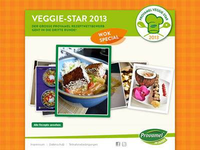 Provamel-Veggie-Star.de. Provamel Recipe Competition 2013, subject wok.