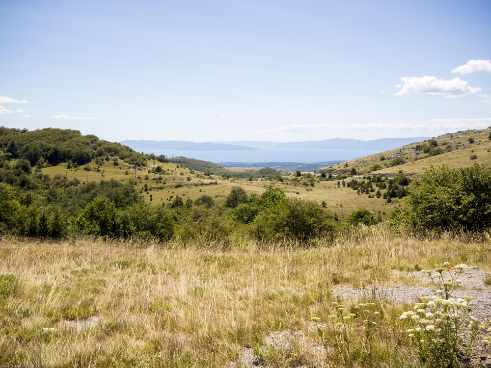 Lijepa Istra. Mountains and the Adriatic Sea in Croatia, July 2013