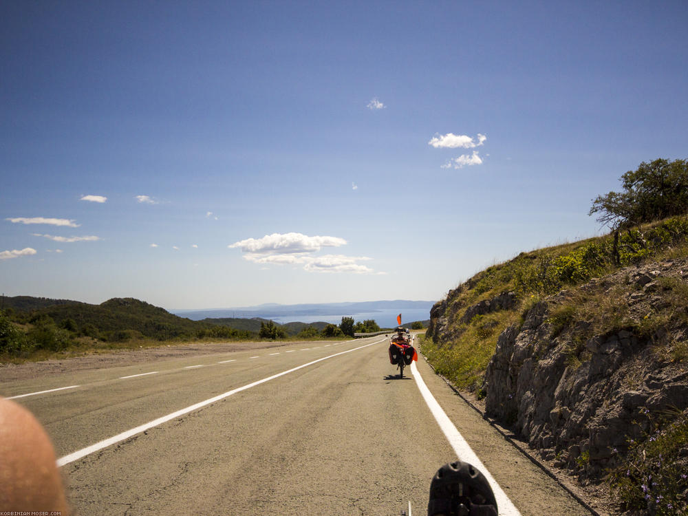 Lijepa Istra. Mountains and the Adriatic Sea in Croatia, July 2013