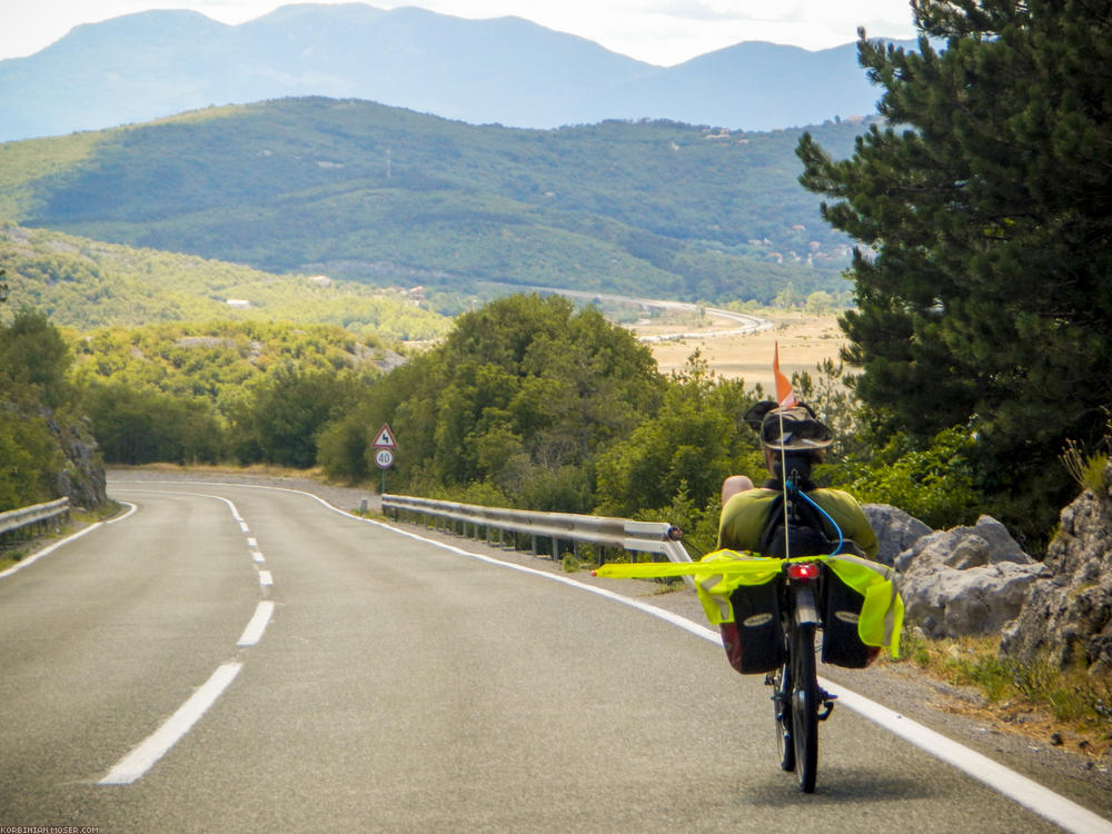 Lijepa Istra. Mountains and the Adriatic Sea in Croatia, July 2013