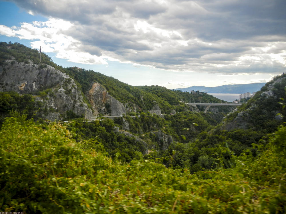 Lijepa Istra. Mountains and the Adriatic Sea in Croatia, July 2013