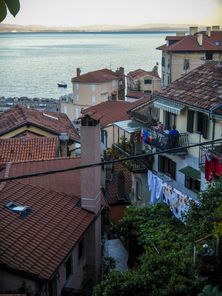 Lijepa Istra. Mountains and the Adriatic Sea in Croatia, July 2013