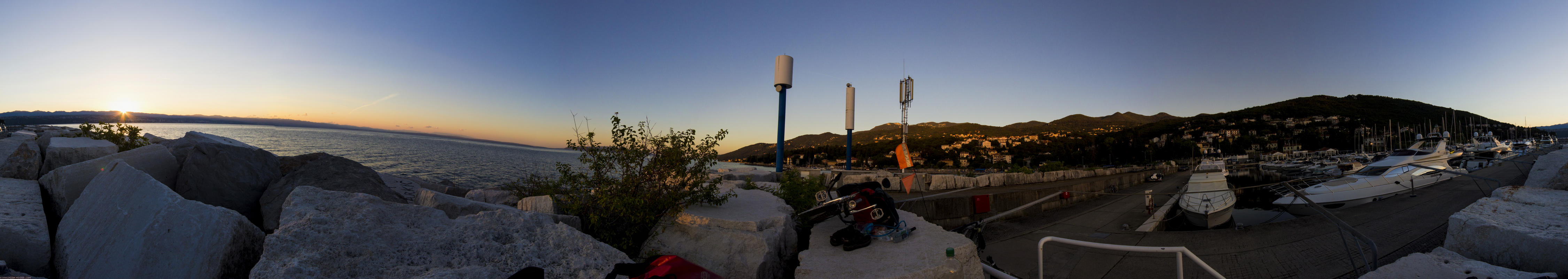 Lijepa Istra. Mountains and the Adriatic Sea in Croatia, July 2013