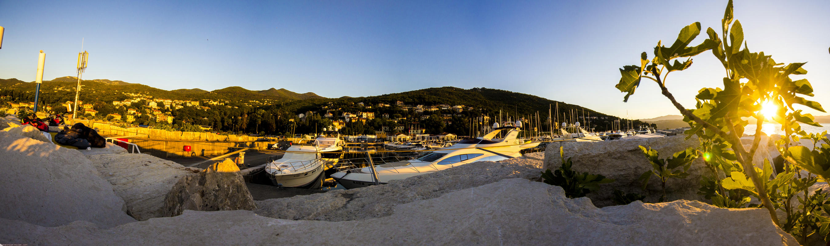 Lijepa Istra. Mountains and the Adriatic Sea in Croatia, July 2013