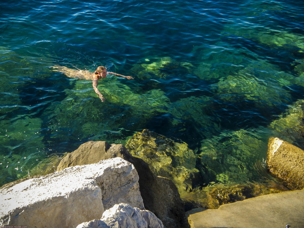 Lijepa Istra. Mountains and the Adriatic Sea in Croatia, July 2013