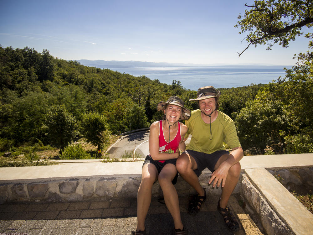 Lijepa Istra. Mountains and the Adriatic Sea in Croatia, July 2013