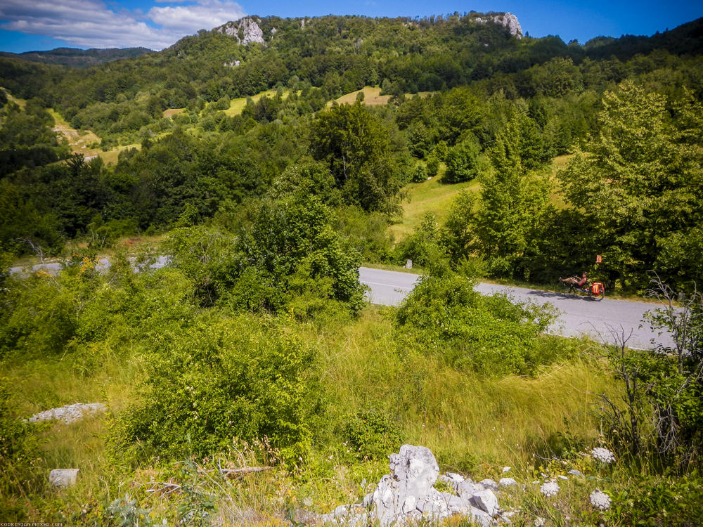 Lijepa Istra. Mountains and the Adriatic Sea in Croatia, July 2013