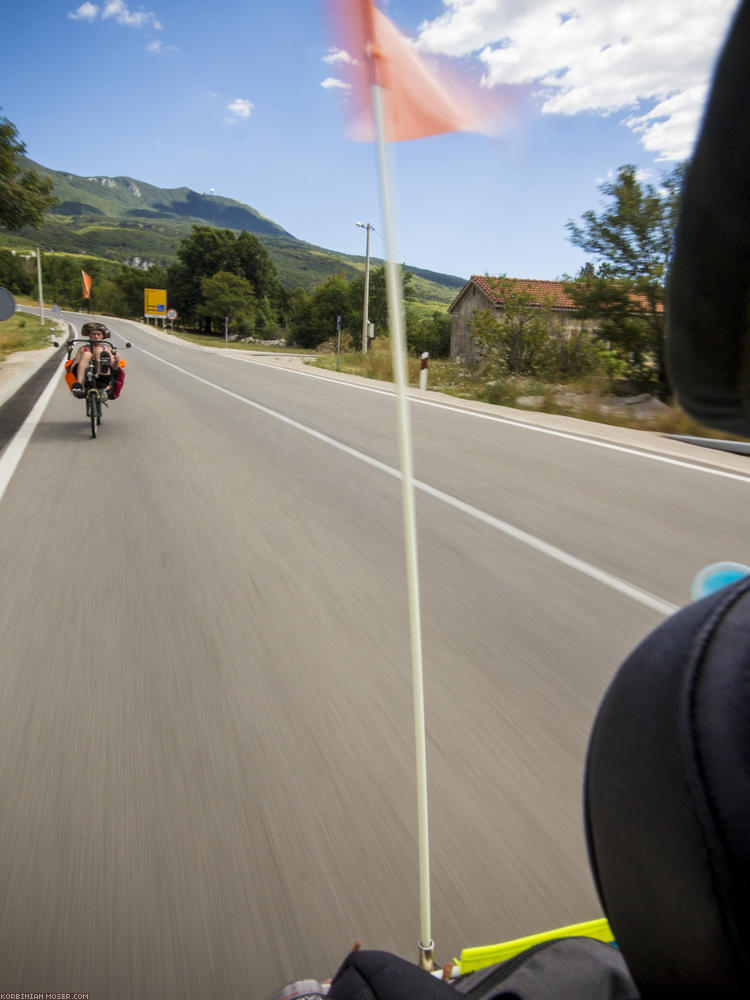 Lijepa Istra. Mountains and the Adriatic Sea in Croatia, July 2013