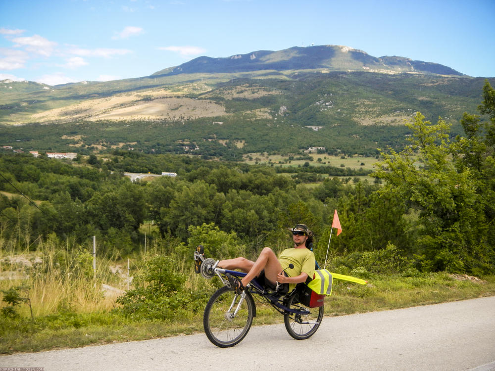 Lijepa Istra. Mountains and the Adriatic Sea in Croatia, July 2013