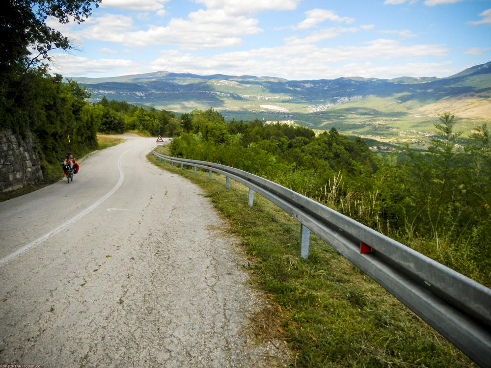 Lijepa Istra. Mountains and the Adriatic Sea in Croatia, July 2013