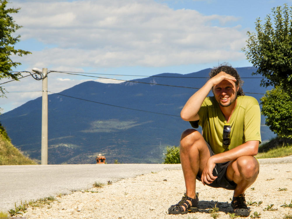 Lijepa Istra. Mountains and the Adriatic Sea in Croatia, July 2013