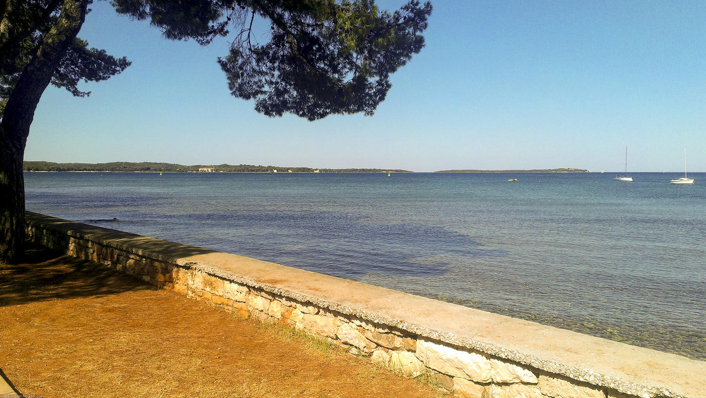 Lijepa Istra. Mountains and the Adriatic Sea in Croatia, July 2013