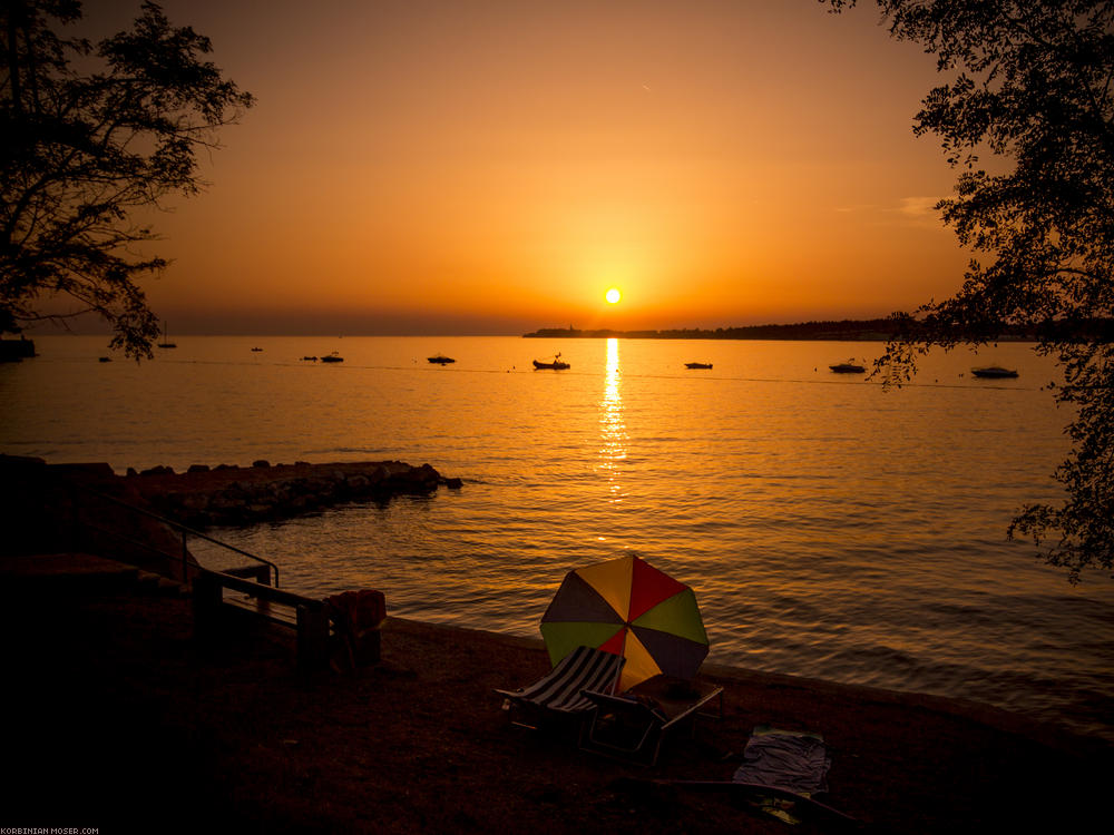 Lijepa Istra. Mountains and the Adriatic Sea in Croatia, July 2013