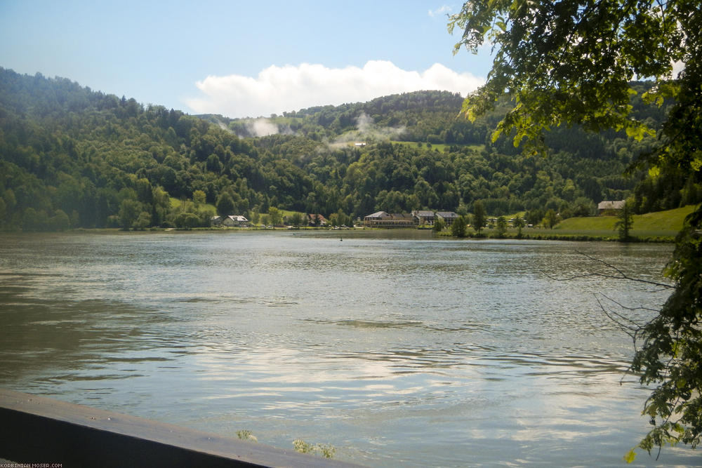 Rain cycling along Isar and Danube, May 2014.