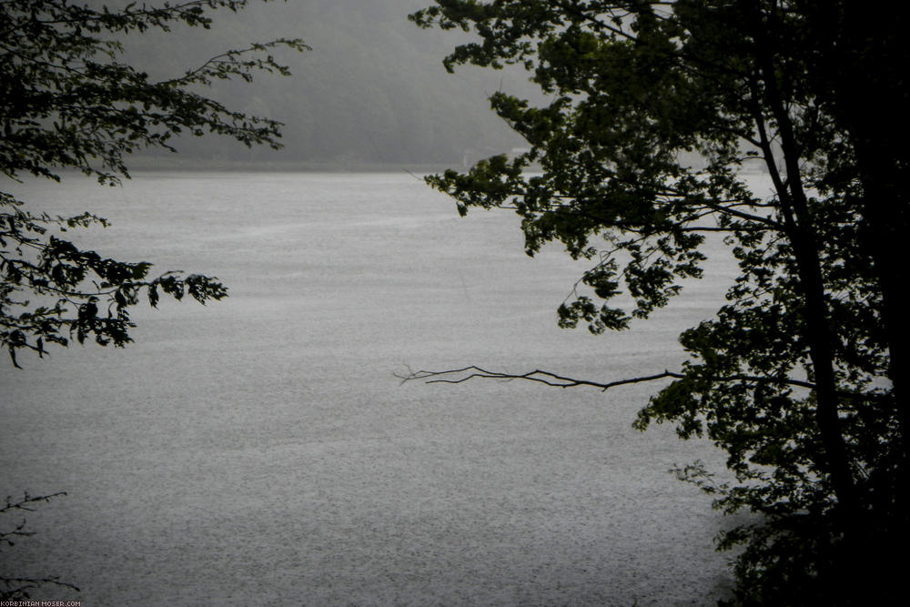 Rain cycling along Isar and Danube, May 2014.