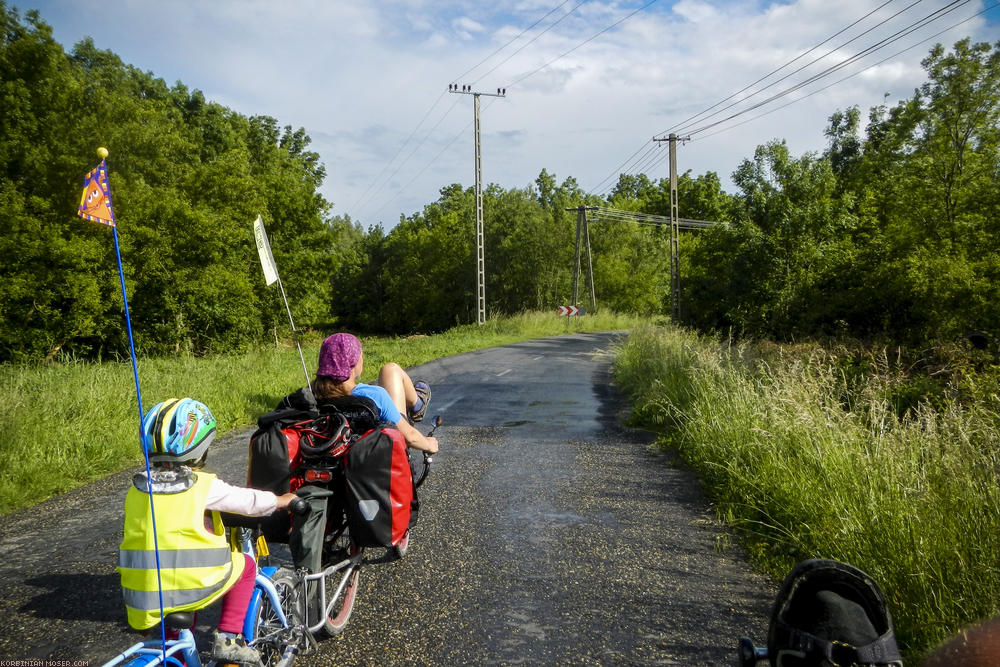 Rain cycling along Isar and Danube, May 2014.