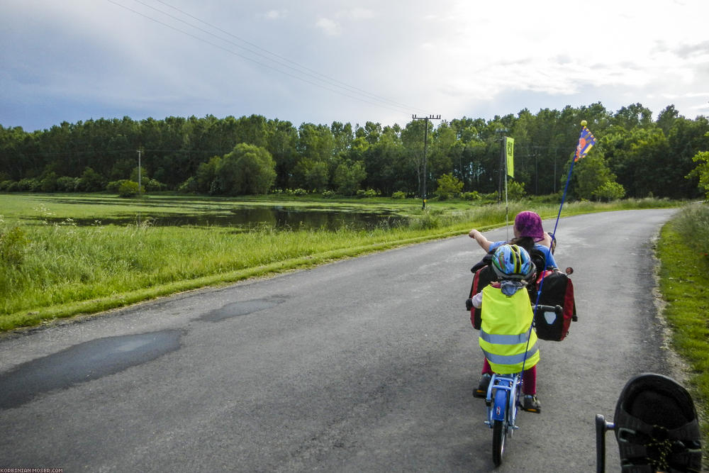 Rain cycling along Isar and Danube, May 2014.