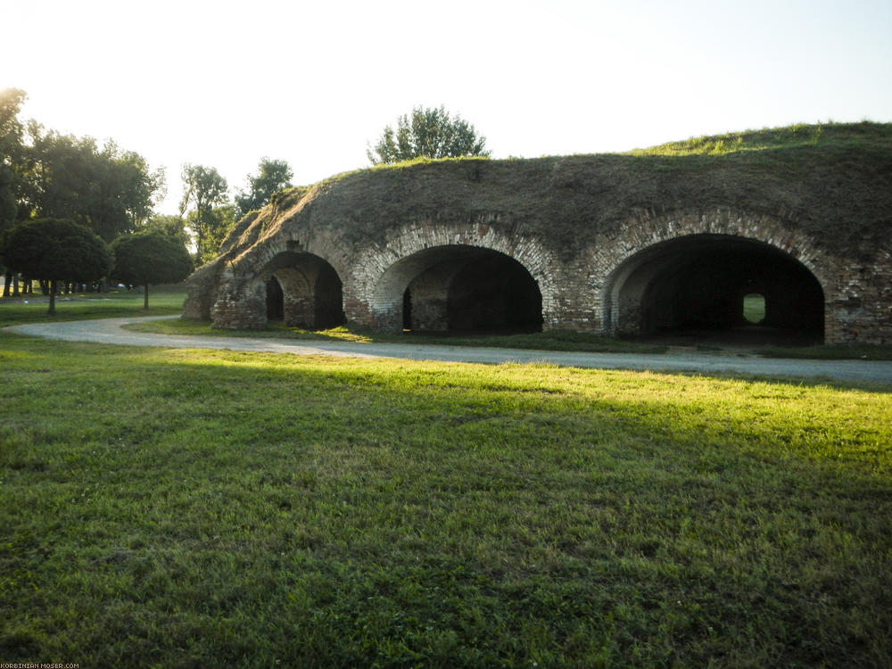 Osijek. There are interesting fortifications on both sides of the river Drava.