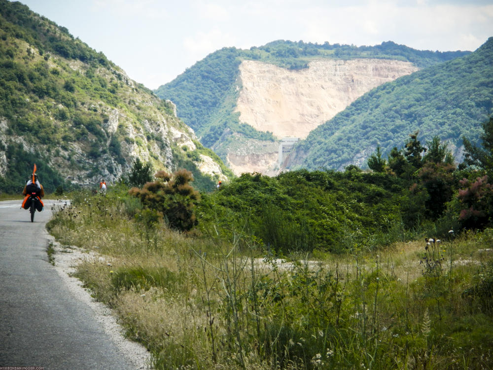 Iron gate. The Danube cuts through the rocks of the Southern Carpathians here. This landscape is one of the most impressive parts of the Danube.