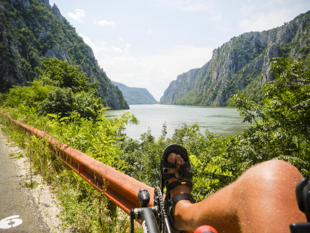 The iron gate is one of the most exciting scenic sections of the Danube.