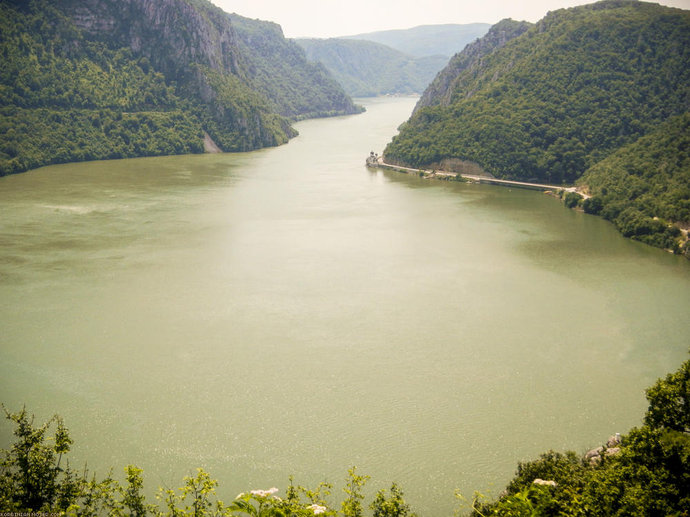 The iron gate is one of the most exciting scenic sections of the Danube.