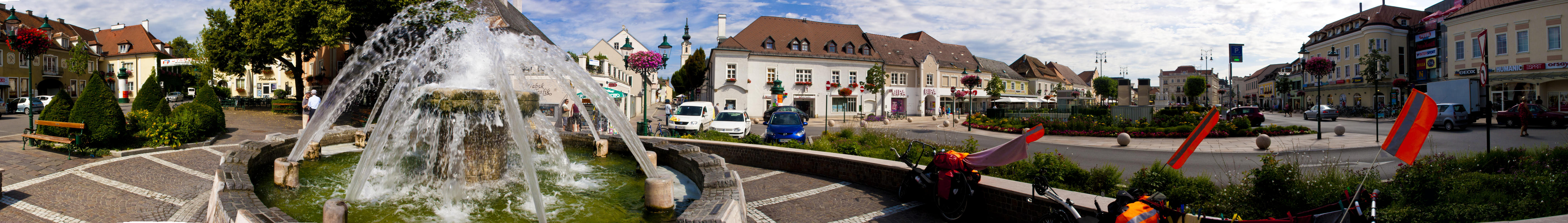 ﻿Blumenstadt. Tulln ist schön bepflanzt.