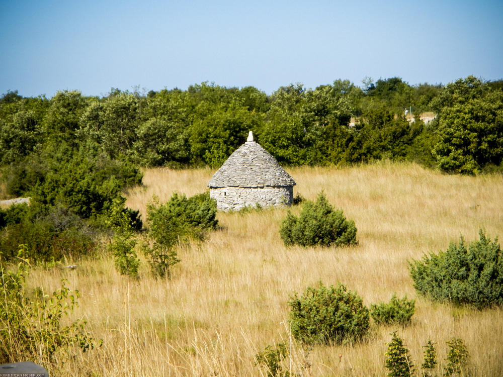 Lijepa Istra. Hegység és az Adriai-tenger horvátorszáon, július 2013