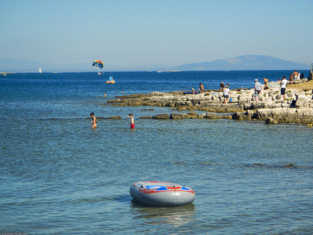 Lijepa Istra. Hegység és az Adriai-tenger horvátorszáon, július 2013