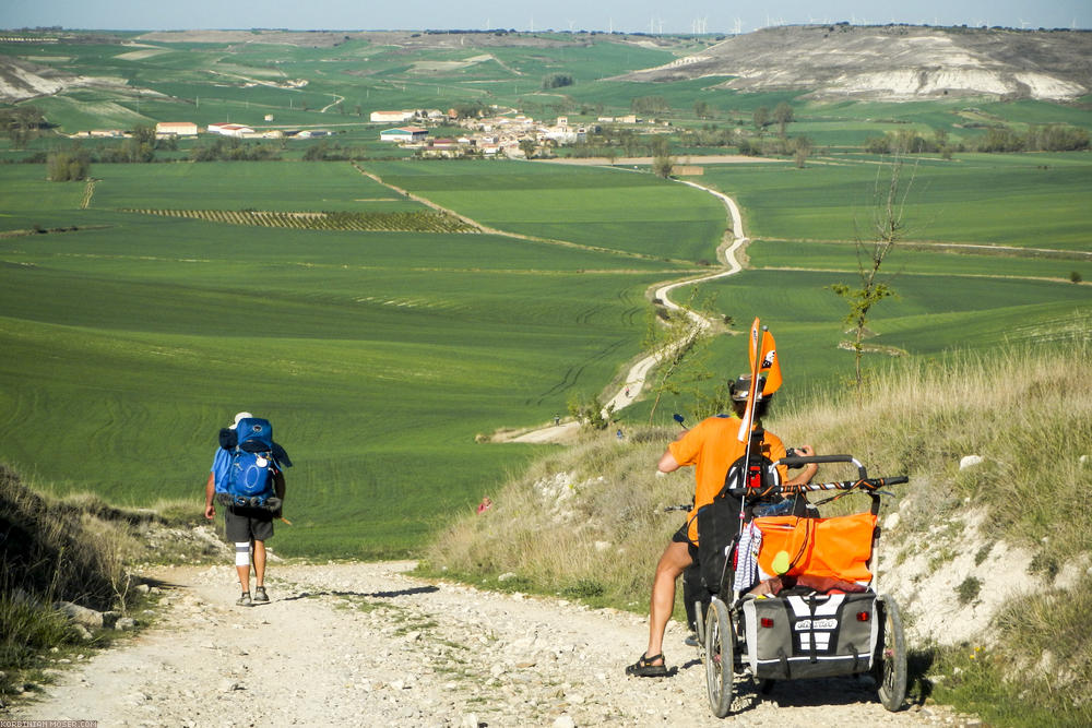 Camino de Santjátszó. Nehéz zarándokok áprilisban és májusban 2014.