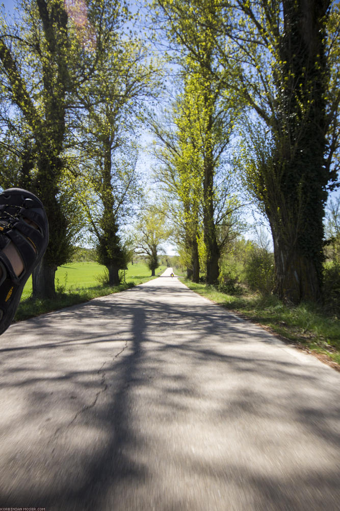 Camino de Santjátszó. Nehéz zarándokok áprilisban és májusban 2014.