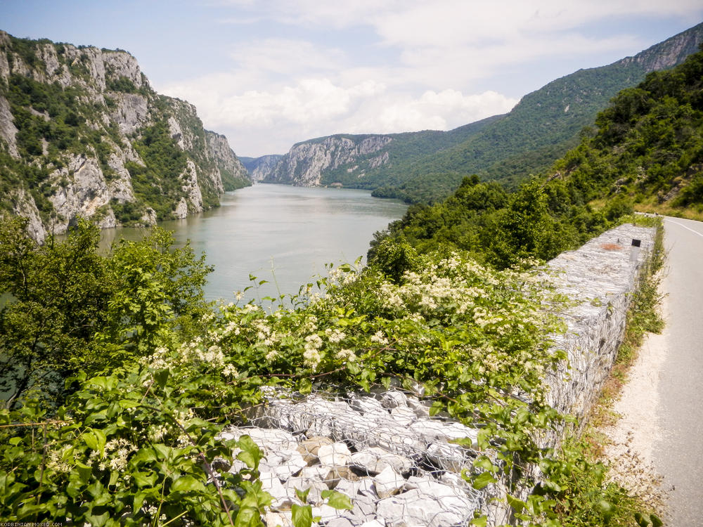 A Vasból Kapu., az egyik az izgalmas festői szakaszok a Duna.